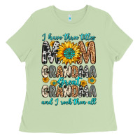 Matcha i have three tittles mom grandma great grandma Ladies Tee - Zillion Design Studio
