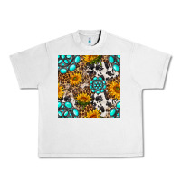 Lunar Rock western gemstone and sunflower seamless pattern Urban Heavy Tee - BundleAndBundleShop