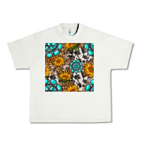 Pistachio western gemstone and sunflower seamless pattern Urban Heavy Tee - BundleAndBundleShop