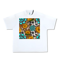 White western gemstone and sunflower seamless pattern Urban Heavy Tee - BundleAndBundleShop