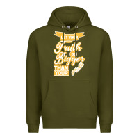 Army Green Let Your Faith Be Bigger Than Your Fear Premium Hoodie - Bettercallsaul