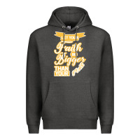 Charcoal Heather Let Your Faith Be Bigger Than Your Fear Premium Hoodie - Bettercallsaul