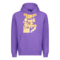 Purple Let Your Faith Be Bigger Than Your Fear Premium Hoodie - Bettercallsaul