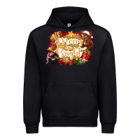 Black merry and bright Urban Hoodie - CowGirlArtShop