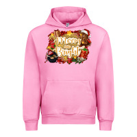 Fuchsia Pink merry and bright Urban Hoodie - CowGirlArtShop