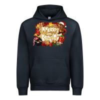 Navy merry and bright Urban Hoodie - CowGirlArtShop