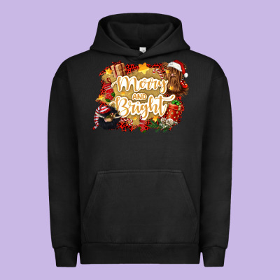 Merry And Bright Urban Hoodie Designed By Cowgirlartshop