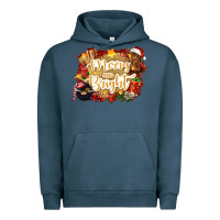 Pigment Midnight Navy merry and bright Urban Hoodie - CowGirlArtShop