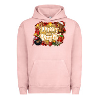 Pigment Salmon merry and bright Urban Hoodie - CowGirlArtShop