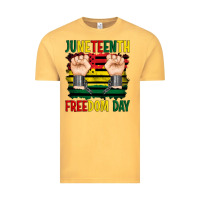 Vintage Mustard juneteenth freedom day Vintage Tee - Artiststas