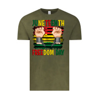 Vintage Olive juneteenth freedom day Vintage Tee - Artiststas