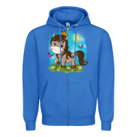 True Royal little cute horse Zipper Hoodie - NancyCooperArtShop
