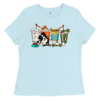 Baby Blue alaskan border collie dog coffee cups Ladies Tee - texasbilliewilder