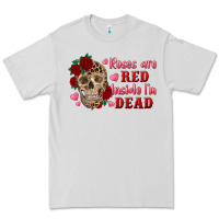Dove Grey roses are red inside i'm dead Skull Premium Tee - RanaPortraitStore