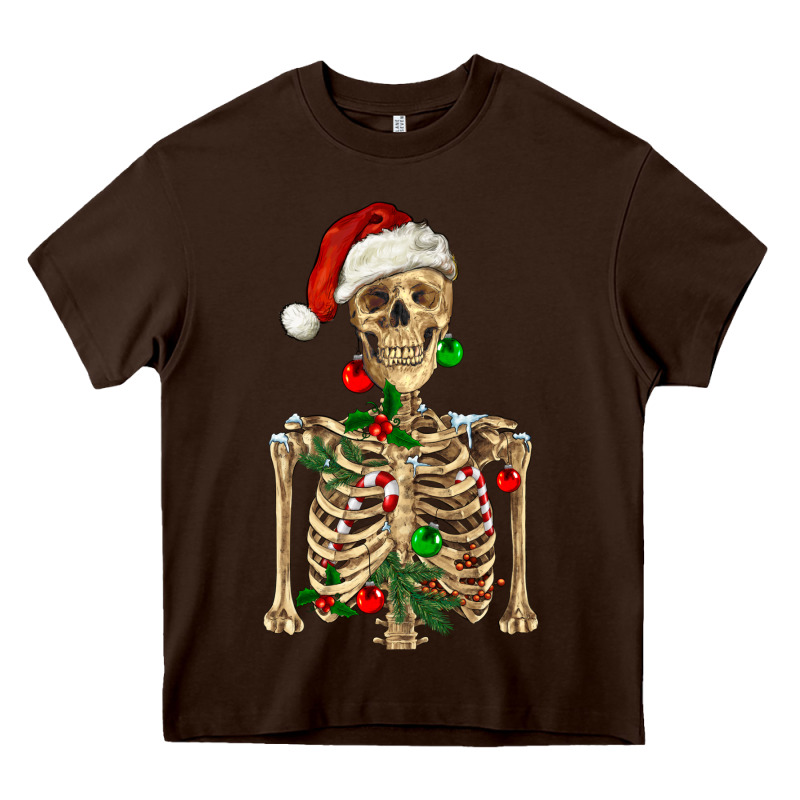 Christmas Skeleton Heavy Core Tee by RanaPortraitStore | Teevron