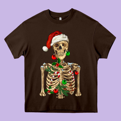 Heavy Core Tee Christmas Skeleton