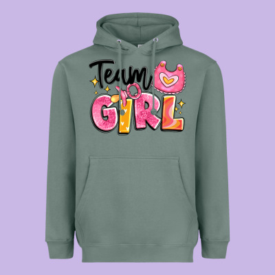 Team Girl Heavyweight Hoodie Designed By Artiststas