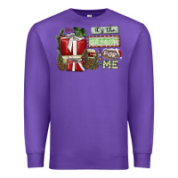 Purple It's The Present For Me Premium Sweatshirt - SublimationCraftShop