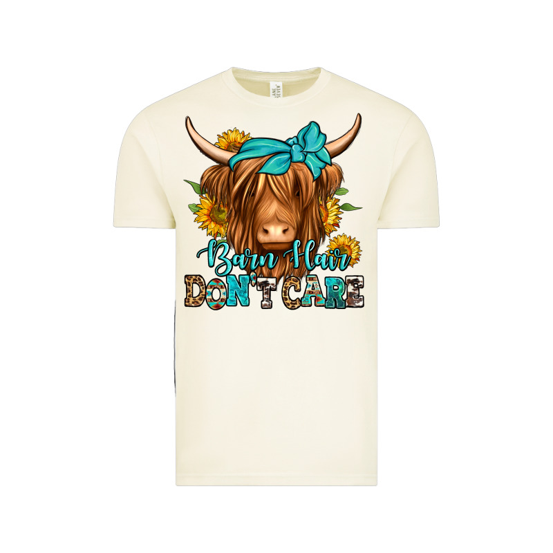 Barn Hair Don't Care Long Haired Cow Vintage Tee by Jasminsmagicworld | Teevron