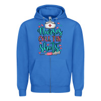 True Royal nurses call the shots Zipper Hoodie - NancyCooperArtShop