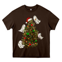 Chocolate Brown christmas spirits Heavy Core Tee - RanaPortraitStore