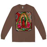 Chestnut our lady of guadalupe christmas Long Sleeve Tee - Jasminsmagicworld
