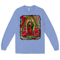 Colony Blue our lady of guadalupe christmas Long Sleeve Tee - Jasminsmagicworld
