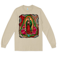 Mushroom our lady of guadalupe christmas Long Sleeve Tee - Jasminsmagicworld