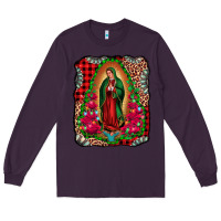 Plum our lady of guadalupe christmas Long Sleeve Tee - Jasminsmagicworld