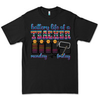 Black battery life of a teacher Premium Tee - texasbilliewilder