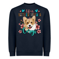 Navy life is better with a corgi Heavyweight Sweatshirt - Jasminsmagicworld