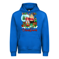 Cobalt just a girl who loves christmas Urban Hoodie - CowGirlArtShop