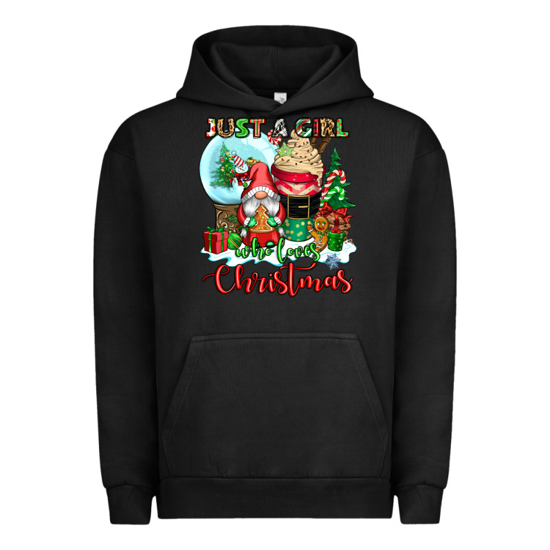 Just A Girl Who Loves Christmas Urban Hoodie by CowGirlArtShop | Teevron