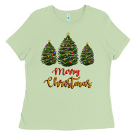 Matcha merry christmas trees Ladies Tee - RanaPortraitStore