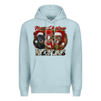 Blue Mist Merry Christmas Premium Hoodie - RanaPortraitStore