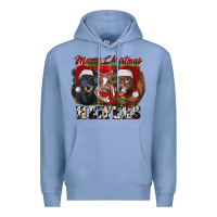 Colony Blue Merry Christmas Premium Hoodie - RanaPortraitStore