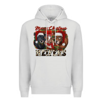 Dove Grey Merry Christmas Premium Hoodie - RanaPortraitStore