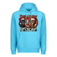 Ocean Blue Merry Christmas Premium Hoodie - RanaPortraitStore