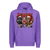 Purple Merry Christmas Premium Hoodie - RanaPortraitStore