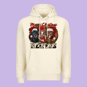 Merry Christmas Premium Hoodie Designed By Ranaportraitstore