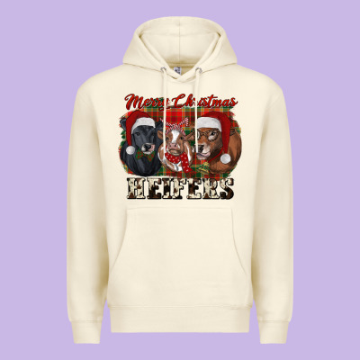 Merry Christmas Premium Hoodie Designed By Ranaportraitstore