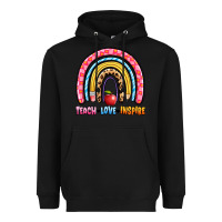 Black teach love inspire rainbow Heavyweight Hoodie - Artiststas