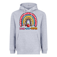 Heather Grey teach love inspire rainbow Heavyweight Hoodie - Artiststas
