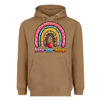 Toasted Coconut teach love inspire rainbow Heavyweight Hoodie - Artiststas