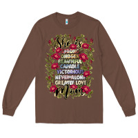 Chestnut she is mom Long Sleeve Tee - JahusDesignShop