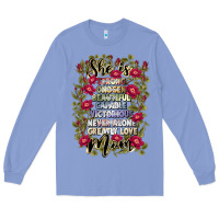 Colony Blue she is mom Long Sleeve Tee - JahusDesignShop