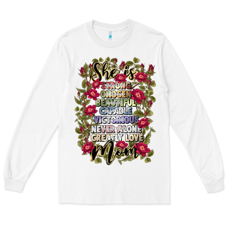 She Is Mom Long Sleeve Tee by JahusDesignShop | Teevron