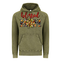 Vintage Olive Christmas blessed mom Vintage Hoodie - JahusDesignShop