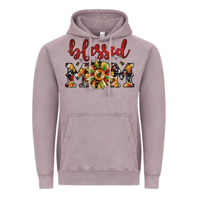 Christmas Blessed Mom Vintage Hoodie by JahusDesignShop | Teevron