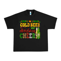 Black cold beer and christmas cheer with beer bottles Urban Heavy Tee - AdoDesignShop